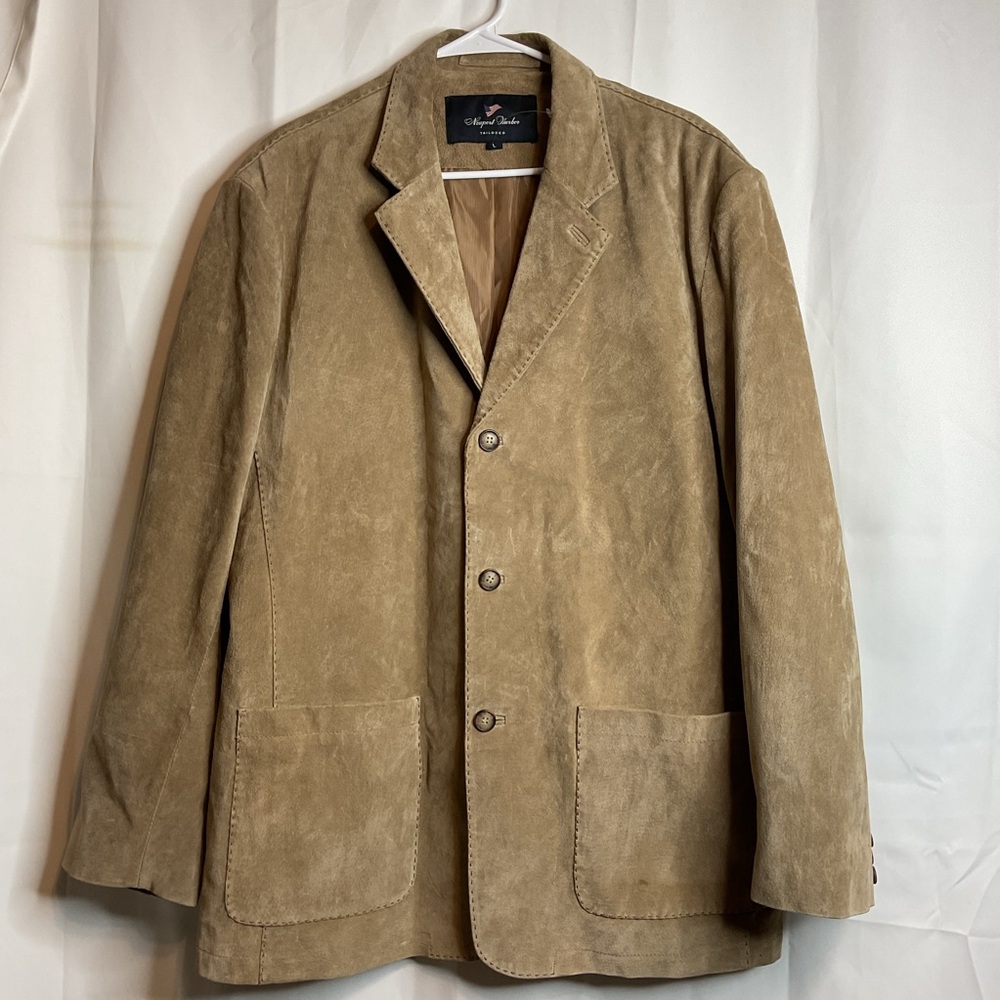 Newport Harbor Tailored suede coat mens large